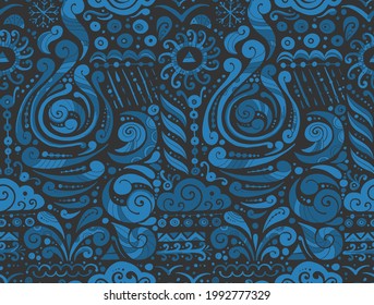 Four elements concept. Air design background. Seamless pattern print