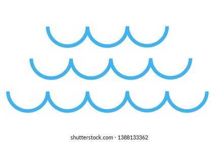 Four elements icons, line symbols. Vector logo template. Wind, fire, water, earth symbol. Pictograph.