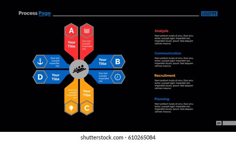 Four Elements Strategy Slide Template Stock Vector (Royalty Free ...