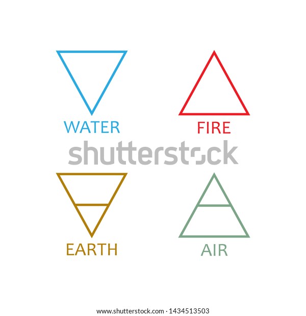 Four Elements Symbol Icon Vector Illustration Stock Vector (Royalty ...