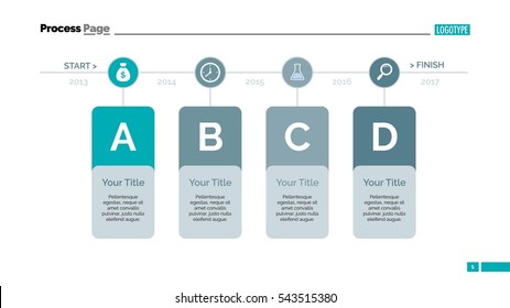 Four Elements Timeline Slide Template