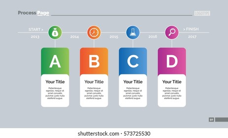 Four Elements Timeline Slide Template