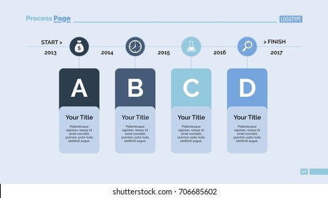 Four Elements Timeline Slide Template