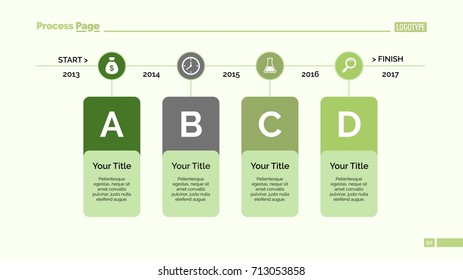 Four Elements Timeline Slide Template