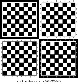 Four Empty Chess Board Background Illustration Stock Illustration ...