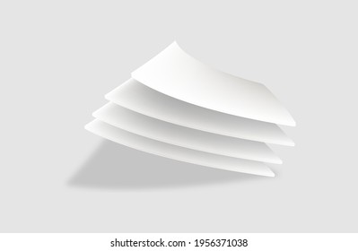 four empty poker cards isolated on a white background. Vector illustration. eps 10