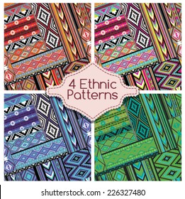 Four Ethnic Tribes Patterns Ornament