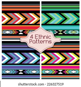 Four Ethnic Tribes Patterns Ornament