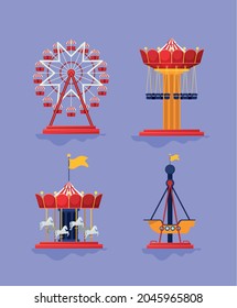 four fair attraction over purple