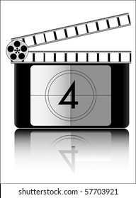 four Film countdown vector
