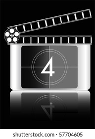 four Film countdown vector