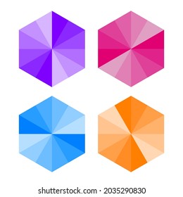 Four flat color icon concept. Very suitable various business purposes also for symbol, logo and many more.