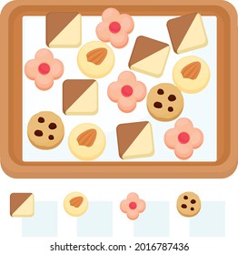 Four Flavors Cookies for Counting Game