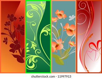 four flourish background