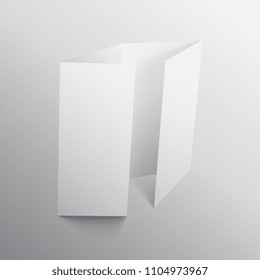 four fold brochure mockup design