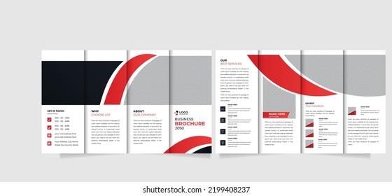 Diseño de cuatro modelos de diseño corporativo y de folletos comerciales 