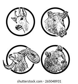 four forest animals in the rings 1