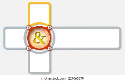 four frame for any text with ampersand