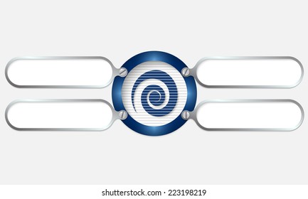 four frame for any text with spiral