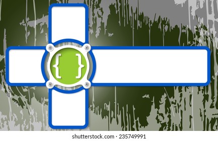 four frame for any text and square brackets