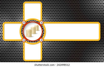 four frames for any text and coin