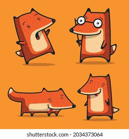 Four funny foxes, for the entertainment of friends, acquaintances and colleagues