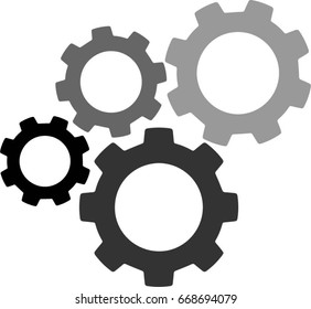 Four Gears Vector