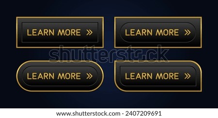 Four golden and black CTA buttons: Learn more.