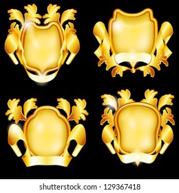 Four golden shields