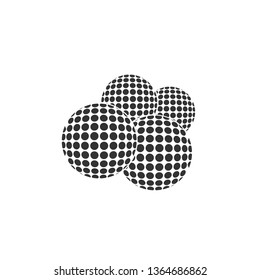 Four Golf Ball Icon Vector.
