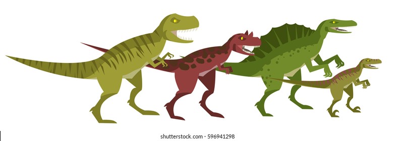 four great carnivore dinosaurs