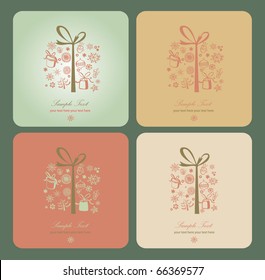four greeting cards