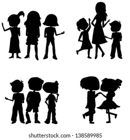 13,118 Teen girl silhouettes vector Images, Stock Photos & Vectors ...