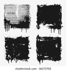 Four grunge textures. You'll find more grunge design elements in my portfolio.