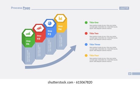 Four Hexagon Columns Slide Template