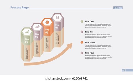 Four Hexagon Columns Slide Template