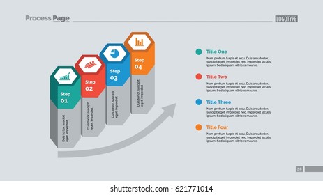 Four Hexagon Columns Slide Template