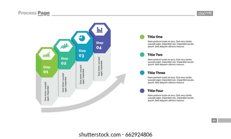 Four Hexagon Columns Slide Template