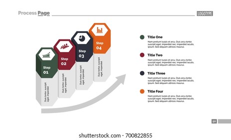 Four Hexagon Columns Slide Template