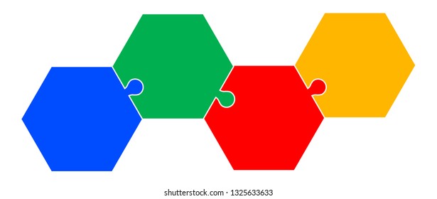 Four Hexagon Puzzle