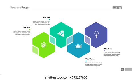 Four Hexagons Scheme Slide Template