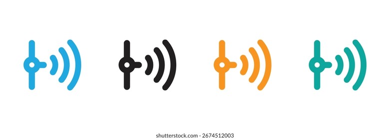 Four Icon Representations of Financial Education Four colorful icons symbolizing financial education. 