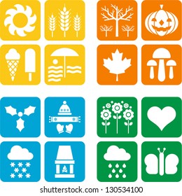 Four icons for the Four Seasons