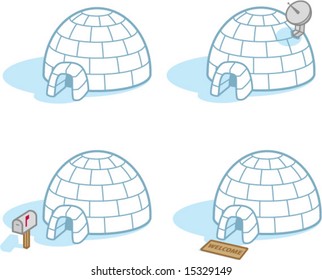 Four igloos