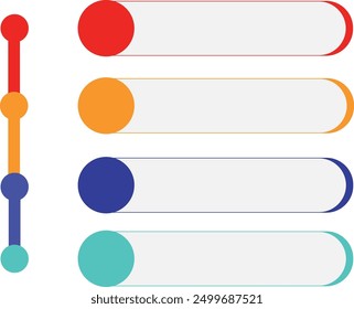 Four Infographic Chart Template Elements