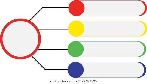 Four Infographic Chart Template Elements