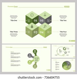 Four Infographic Design Slide Template Set