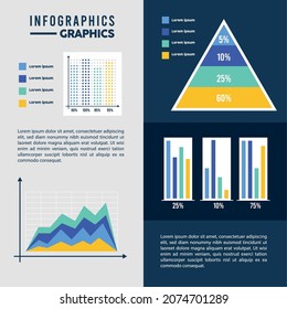 four infographic template set icons