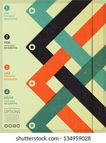 Banner de cuatro opciones de infografía