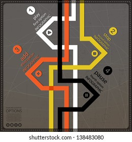 Four Infographics options banner